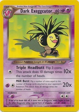 Dark Exeggcutor 033/105 - Unlimited Neo Destiny - Uncommon