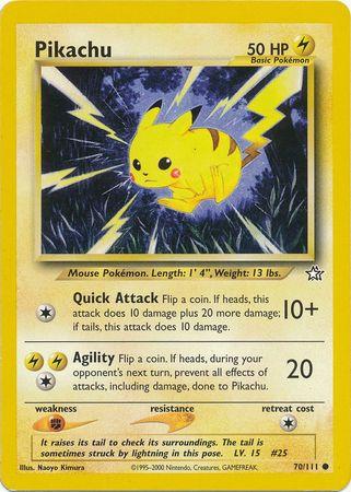 Pikachu 070/111 - Unlimited Neo Genesis - Common