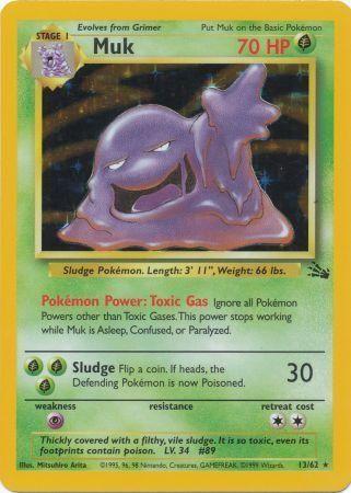 Muk (13) (13) 013/62 - Unlimited Holofoil Fossil - Holo Rare