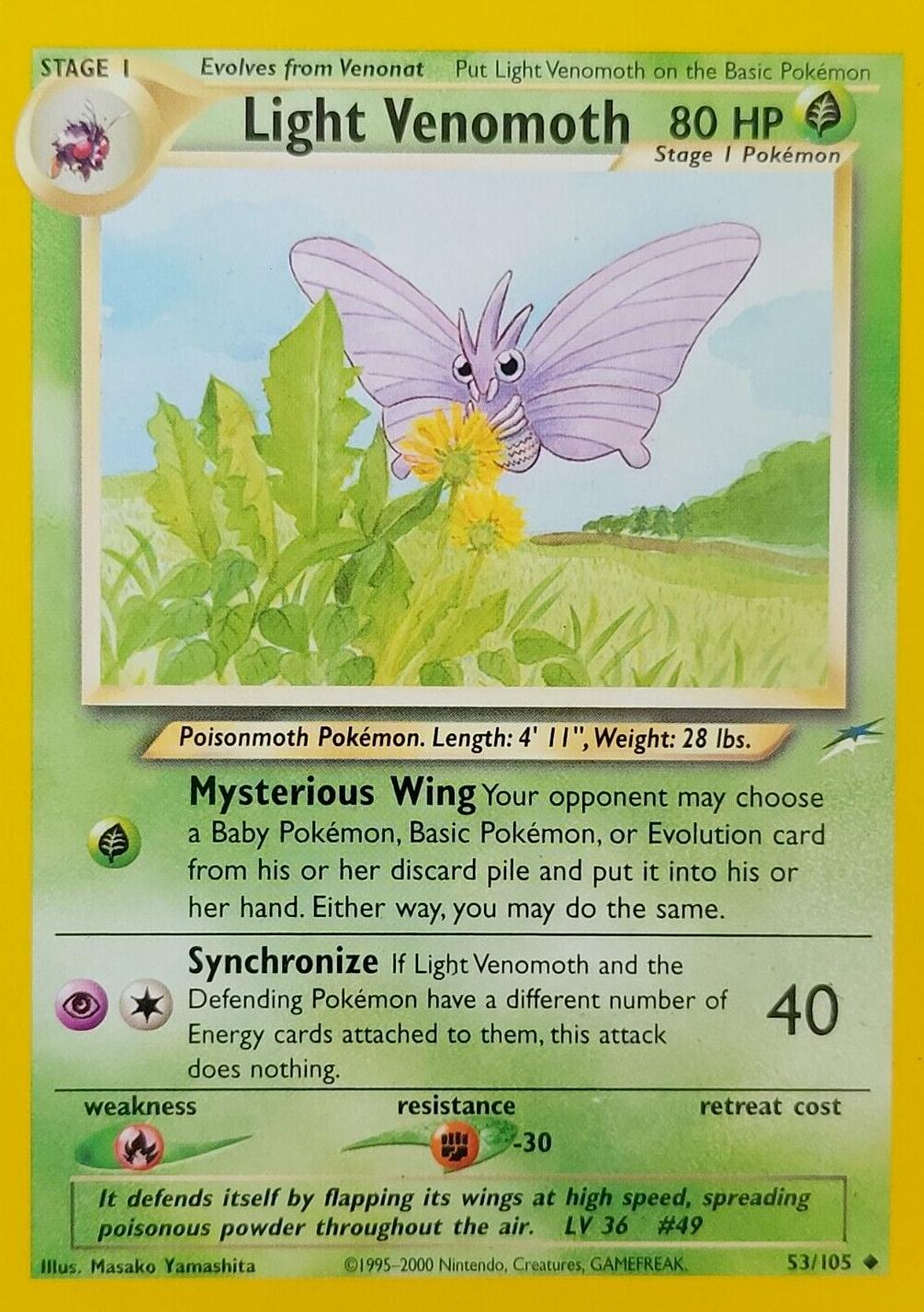 Light Venomoth 053/105 - Unlimited Neo Destiny - Uncommon