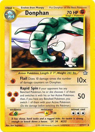 Donphan 021/111 - Unlimited Neo Genesis - Rare