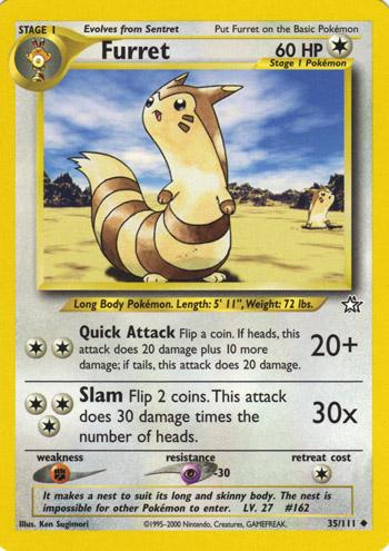 Furret 035/111 - Unlimited Neo Genesis - Uncommon