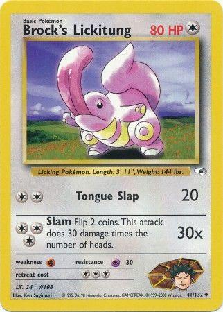 Brock's Lickitung 041/132 - Unlimited Gym Heroes - Uncommon