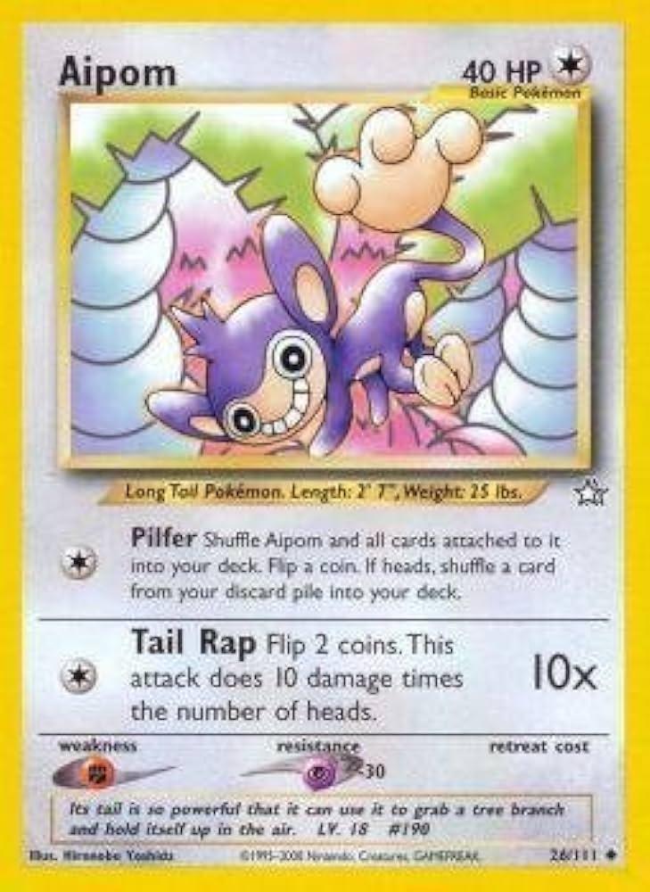 Aipom 026/111 - Unlimited Neo Genesis - Uncommon