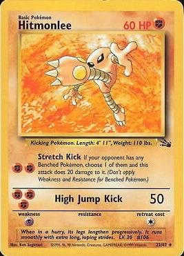 Hitmonlee (22) (22) 022/62 - Unlimited Fossil - Rare