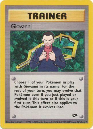 Giovanni (104) (104) 104/132 - Unlimited Gym Challenge - Rare