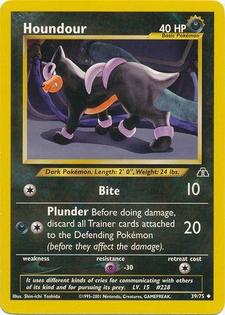 Houndour (39) (39) 039/75 - Unlimited Neo Discovery - Uncommon