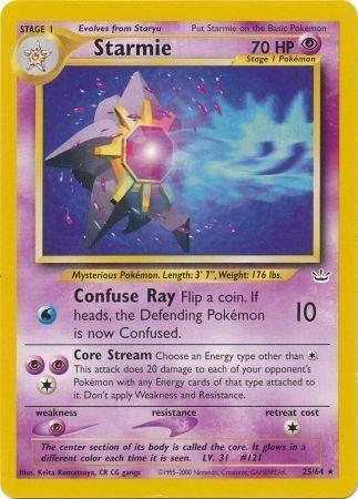 Starmie 025/64 - Unlimited Neo Revelation - Rare