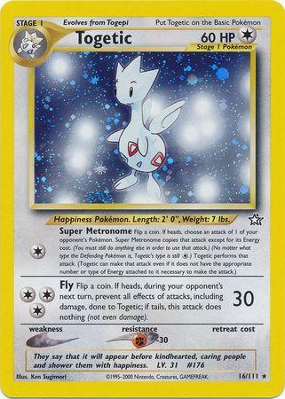 Togetic 016/111 - Unlimited Holofoil Neo Genesis - Holo Rare