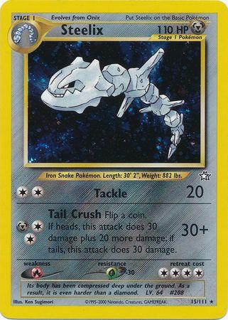 Steelix 015/111 - Unlimited Holofoil Neo Genesis - Holo Rare
