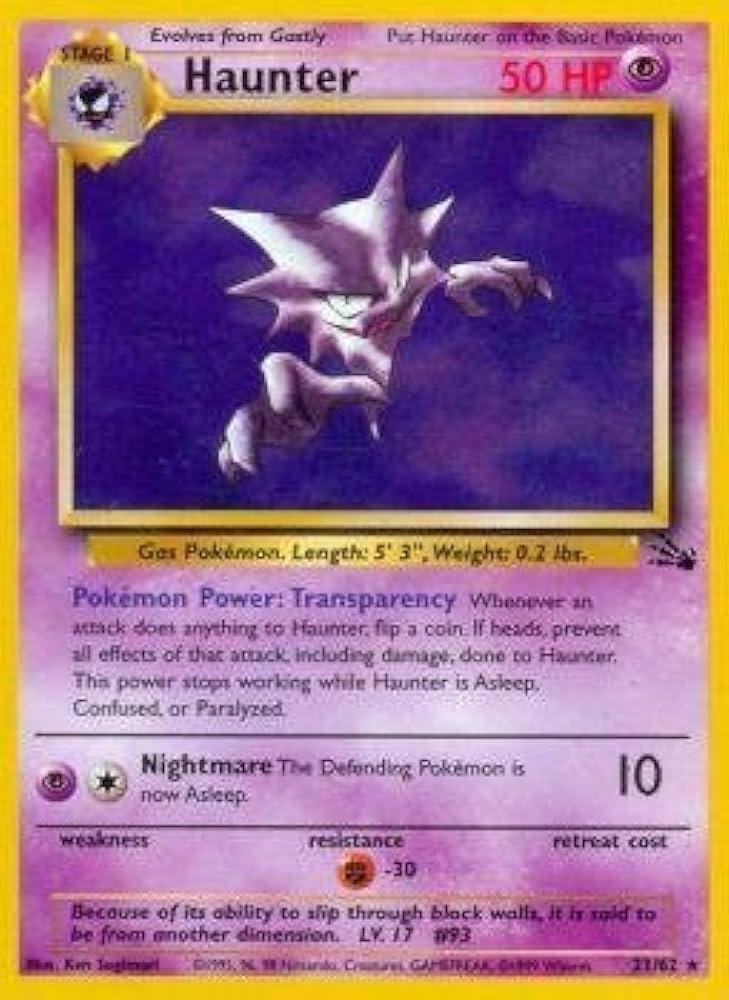 Haunter (21) (21) 021/62 - Unlimited Fossil - Rare