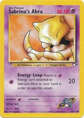 Sabrina's Abra 091/132 - Unlimited Gym Heroes - Common