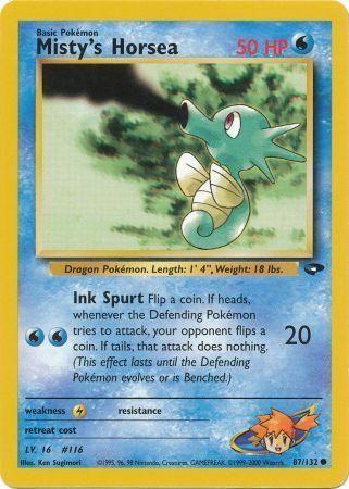 Misty's Horsea 087/132 - Unlimited Gym Challenge - Common