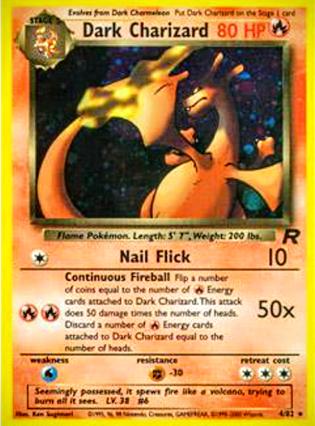 Dark Charizard (4) (4) 004/82 - Unlimited Holofoil Team Rocket - Holo Rare