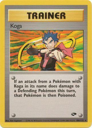 Koga (106) (106) 106/132 - Unlimited Gym Challenge - Rare