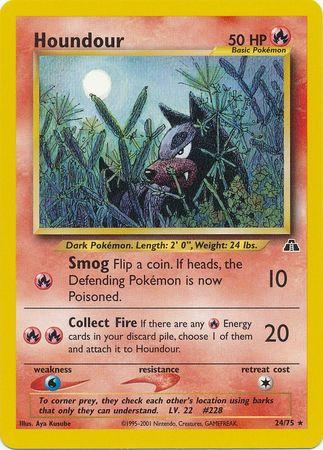 Houndour (24) (24) 024/75 - Unlimited Neo Discovery - Rare