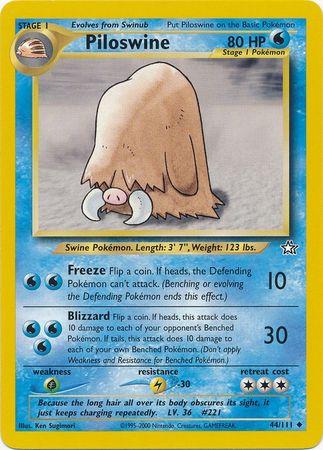 Piloswine 044/111 - Unlimited Neo Genesis - Uncommon