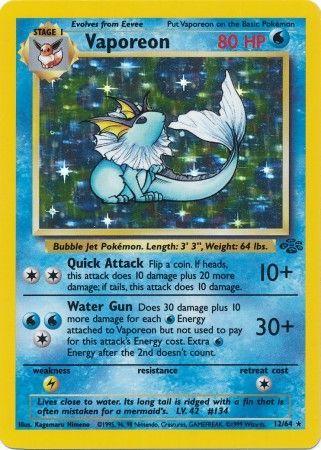Vaporeon (12) (12) 012/64 - Unlimited Holofoil Jungle - Holo Rare