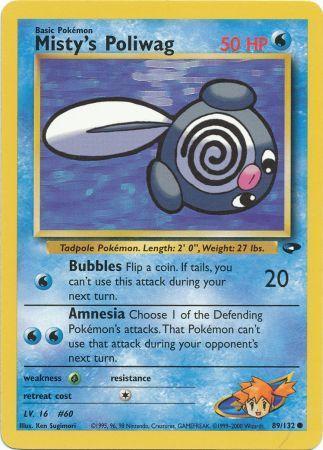Misty's Poliwag 089/132 - Unlimited Gym Challenge - Common