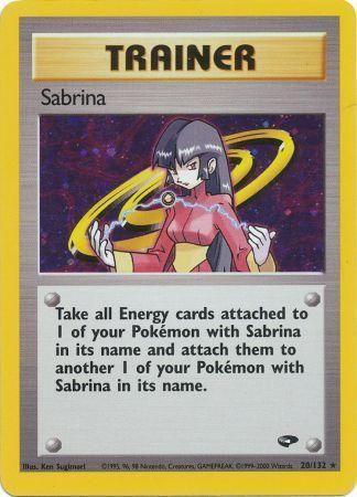 Sabrina (20) (20) 020/132 - Unlimited Holofoil Gym Challenge - Holo Rare