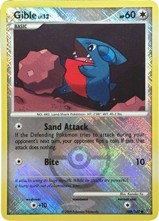 Gible (Championship Promo) 106/147 - Reverse Holofoil League & Championship Cards - Promo