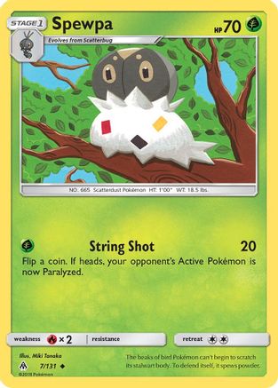 Spewpa 007 - Reverse Holofoil SM Forbidden Light - Uncommon