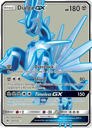 Dialga GX (Full Art) 125 - Holofoil SM Forbidden Light - Ultra Rare