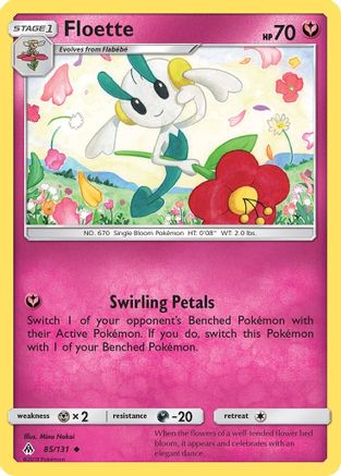 Floette 085/131 - Reverse Holofoil SM Forbidden Light - Uncommon