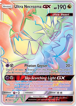 Ultra Necrozma GX (Secret) 140 - Holofoil SM Forbidden Light - Secret Rare