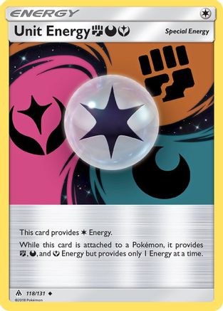 Unit Energy FDY 118/131 - Reverse Holofoil SM Forbidden Light - Uncommon