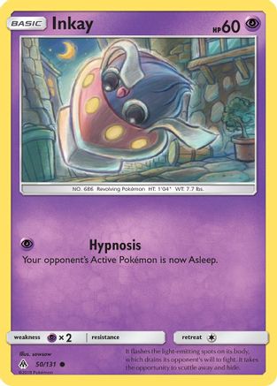 Inkay 050/131 - Reverse Holofoil SM Forbidden Light - Common