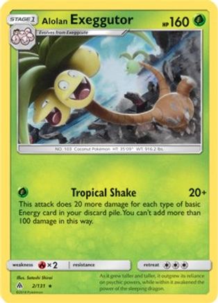 Alolan Exeggutor (SM Forbidden Light) 002/131 - Holofoil Deck Exclusives - Rare