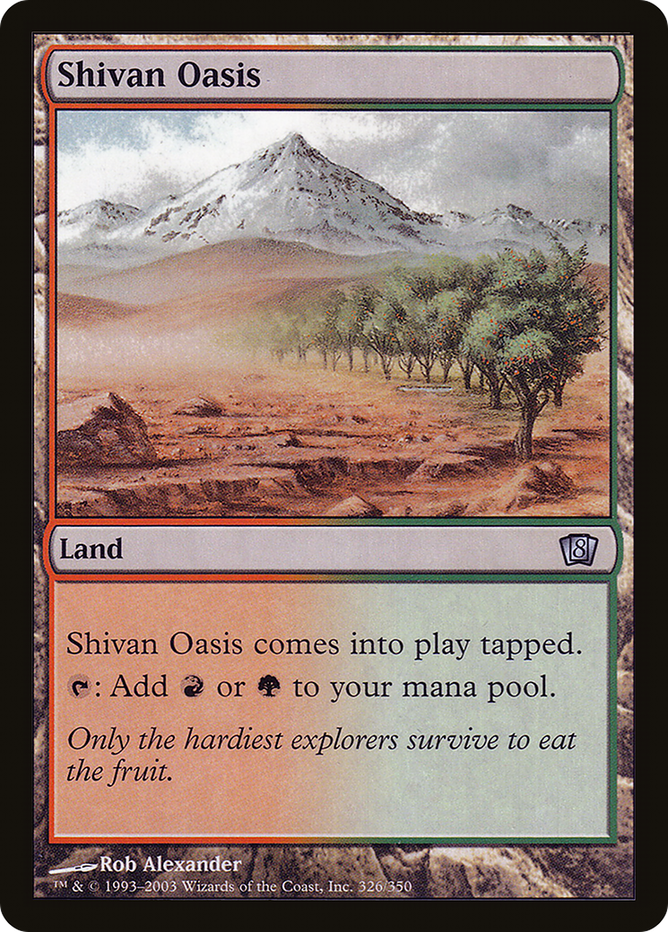 Shivan Oasis (8ED-326★) - 8th Edition Foil