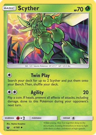 Scyther 004/168 SM Celestial Storm - Uncommon