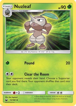 Nuzleaf 013 SM Celestial Storm - Uncommon