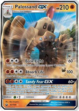 Palossand GX 082 - Holofoil SM Celestial Storm - Ultra Rare