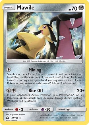 Mawile 091 - Reverse Holofoil SM Celestial Storm - Uncommon