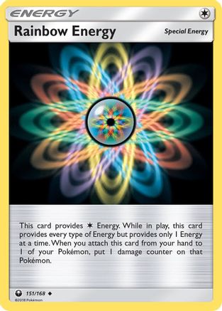 Rainbow Energy 151/168 - Reverse Holofoil SM Celestial Storm - Uncommon