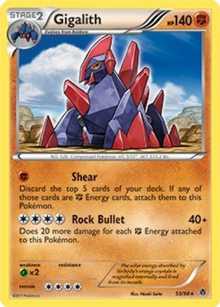 Gigalith (Cracked Ice Holo) 053/98 - Holofoil Blister Exclusives - Promo