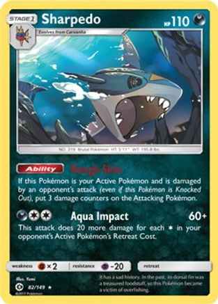 Sharpedo (Cosmos Holo) 082/149 - Holofoil Blister Exclusives - Promo