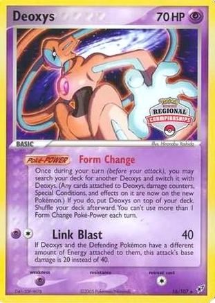 Deoxys (Regional Championships) 016/107 League & Championship Cards - Promo