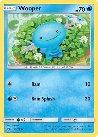 Wooper 025/70 Dragon Majesty - Common