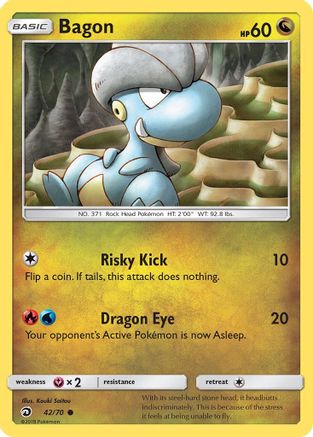 Bagon 042 - Reverse Holofoil Dragon Majesty - Common