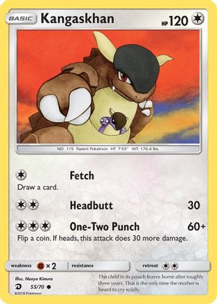 Kangaskhan 055 - Reverse Holofoil Dragon Majesty - Common