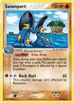 Swampert (EX Crystal Guardians) 027/100 - Holofoil Deck Exclusives - Holo Rare