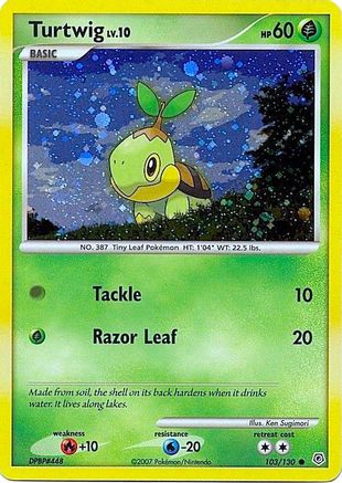 Turtwig (Cosmos Holofoil) 103/130 - Holofoil League & Championship Cards - Promo