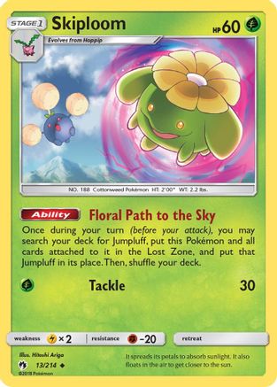 Skiploom 013/214 SM Lost Thunder - Uncommon