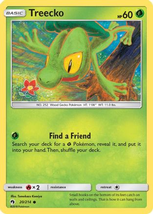 Treecko 020/214 SM Lost Thunder - Common
