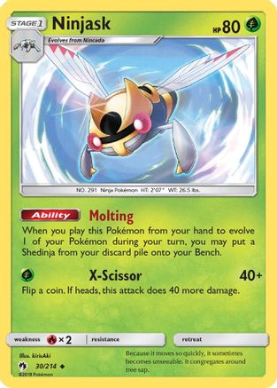 Ninjask 030/214 SM Lost Thunder - Uncommon
