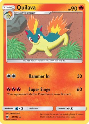 Quilava 041/214 SM Lost Thunder - Uncommon